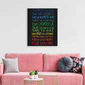 Farbliche Motivation Leinwanddruck (Insitu (Wohnzimmer))