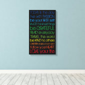 Farbliche Motivation Leinwanddruck (Insitu (Holzboden))