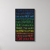 Farbliche Motivation Leinwanddruck (Vorderseite)