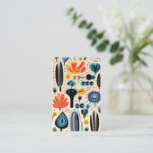 Farbliche Muster berufliche Einzigartigkeit Visitenkarte (Stehend Vorderseite)