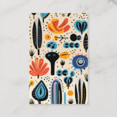 Farbliche Muster berufliche Einzigartigkeit Visitenkarte (Vorderseite)