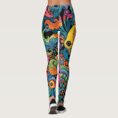 Farbliche Muster Leggings (Rückseite)
