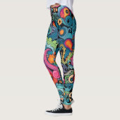 Farbliche Muster Leggings (Links)