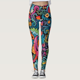 Farbliche Muster Leggings