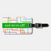 Farbliche Pfeile, benutzerdefinierter Gepäckanhäng