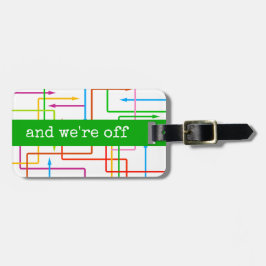 Farbliche Pfeile, benutzerdefinierter Gepäckanhäng Gepäckanhänger