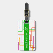 Farbliche Pfeile, benutzerdefinierter Gepäckanhäng Gepäckanhänger (Vorderseite vertikal)