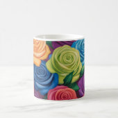 Farbliche Rose Kaffeetasse (Mittel)