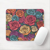 Farbliche Rose Mousepad (Mit Mouse)