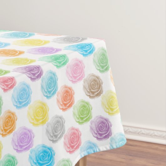Farbliche Rose Tischdecke (Beispiel)