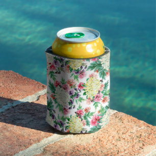 Farbliche Sommermuster der Blume Dosenkühler