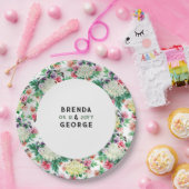 Farbliche Sommermuster der Blume Pappteller (Party)