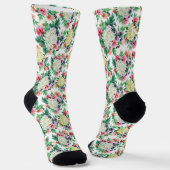 Farbliche Sommermuster der Blume Socken (Gewinkelt)