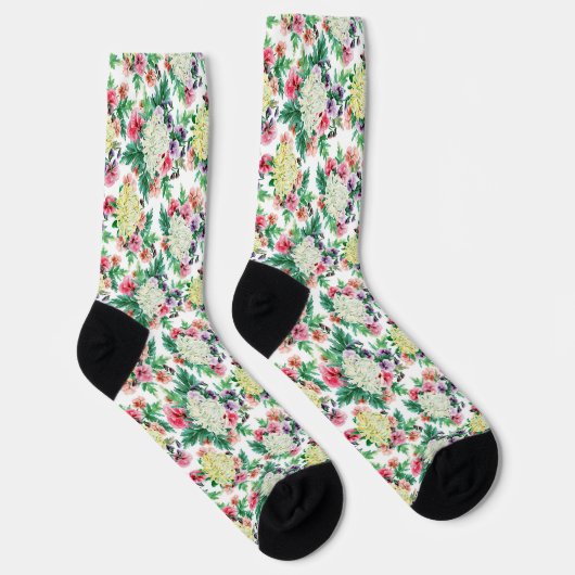 Farbliche Sommermuster der Blume Socken (Rechts)