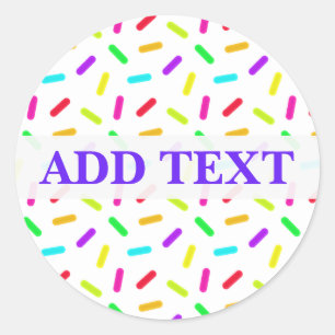 Farbliche Sprinklermuster Runder Aufkleber