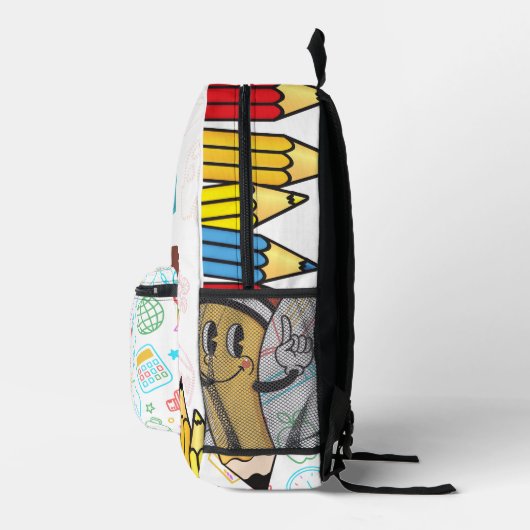 Farbliche Strafe Bedruckter Rucksack (Rechts)