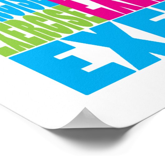 Farbliche Übung Poster (Ecke)