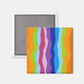 Farbliche Wellen Magnet (Vorderseite/Rückseite)
