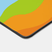 Farbliche Wellen Schreibtischunterlage (Ecke)