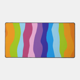 Farbliche Wellen Schreibtischunterlage