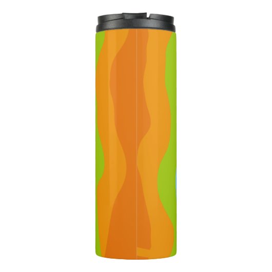 Farbliche Wellen Thermosbecher (Rückseite)