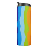 Farbliche Wellen Thermosbecher (Nach rechts gedreht)