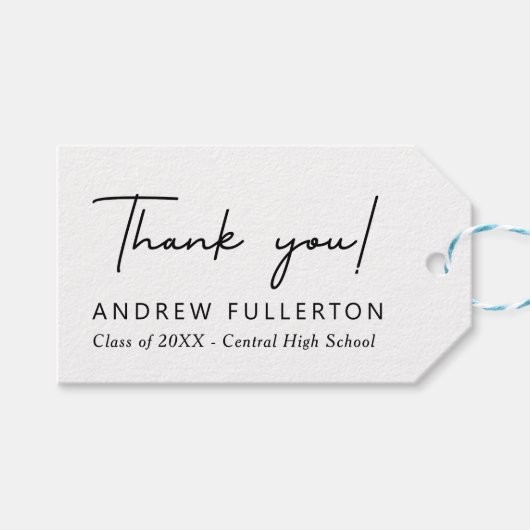 Farblicher Abschluss für glattere Noten Geschenkanhänger (Vorderseite (Horizontal))