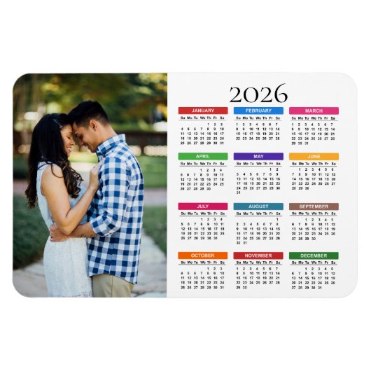 Farblicher Foto-Kalender 2023 Magnet (Horizontal)