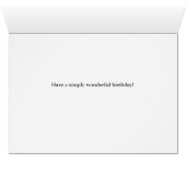 Farblicher Glückwunsch zum Geburtstag Text, Blau (Innenansicht Horizontal (Unten))
