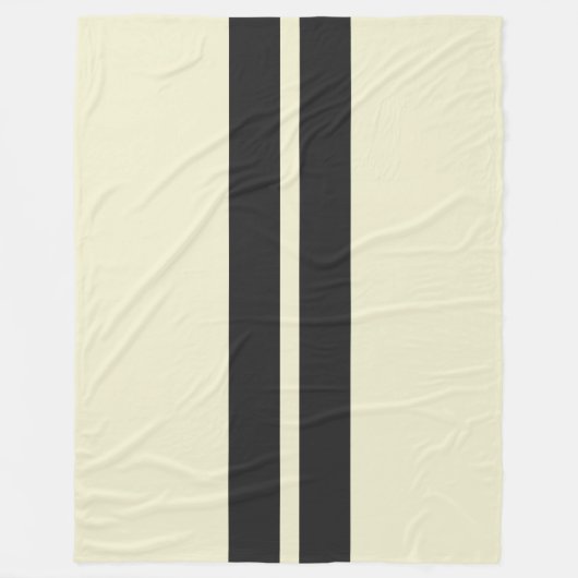 Farblicher Hintergrund und schwarze Radstreifen Fleecedecke (Vorderseite)