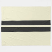 Farblicher Hintergrund und schwarze Radstreifen Fleecedecke (Vorderseite (Horizontal))