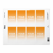 Farblicher Hintergrund | Weiße Farbe und Ihr Logo (Vorne)