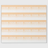 Farblicher Hintergrund | Weiße Farbe und Ihr Logo Geschenkpapier (Flach)