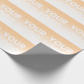 Farblicher Hintergrund | Weiße Farbe und Ihr Logo Geschenkpapier (Ecke)