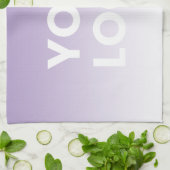 Farblicher Hintergrund | Weiße Farbe und Ihr Logo Geschirrtuch (Gefaltet)