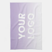 Farblicher Hintergrund | Weiße Farbe und Ihr Logo Geschirrtuch (Vertikal)