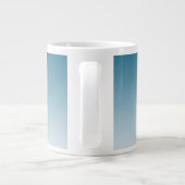 Farblicher Hintergrund | Weiße Farbe und Ihr Logo Jumbo-Tasse (Rückseite)