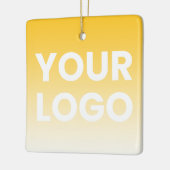 Farblicher Hintergrund | Weiße Farbe und Ihr Logo Keramikornament (Links)