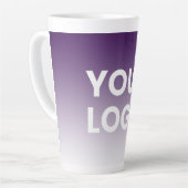 Farblicher Hintergrund | Weiße Farbe und Ihr Logo Milchtasse (Linke Ecke)