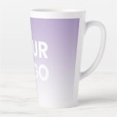 Farblicher Hintergrund | Weiße Farbe und Ihr Logo Milchtasse (Rechts)