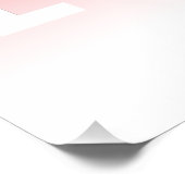 Farblicher Hintergrund | Weiße Farbe und Ihr Logo Poster (Ecke)