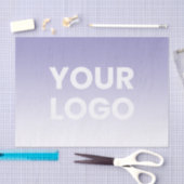 Farblicher Hintergrund | Weiße Farbe und Ihr Logo Seidenpapier (Handwerk)