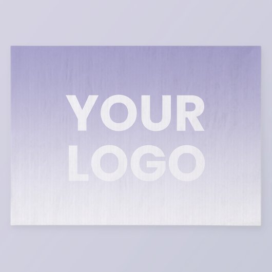 Farblicher Hintergrund | Weiße Farbe und Ihr Logo Seidenpapier