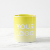 Farblicher Hintergrund | Weiße Farbe und Ihr Logo Tasse (Zentrum)