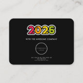 Farblicher Kalender 2025 - Unternehmen Visitenkarte (Vorderseite)