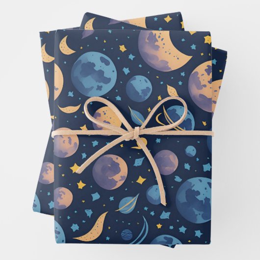 Farblicher Raum Geschenkpapier Set (Beispiel)