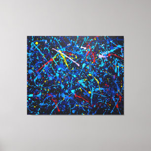 FARBLICHER SPRITZER XXIII - Aktionsgemälde - Leinwanddruck