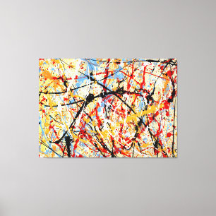FARBLICHER SPRITZER XXVI - Aktionsgemälde - Leinwanddruck