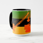 FARBLICHER STOLZ, ALS BETRIEBSKRANE ZU SEIN TASSE (Vorderseite Links)