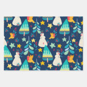 Farblicher Weihnachtsgeschmack Geschenkpapier Set (Vorderseite 3)